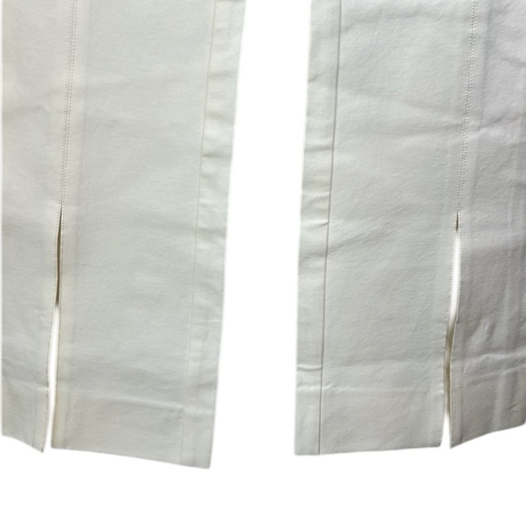 10 Crosby Derek Lam Maeve Front Slit Trouser Size 12 In Soft White Cream - Picture 7 of 15